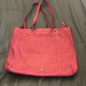 Burberry bordeaux leather bag